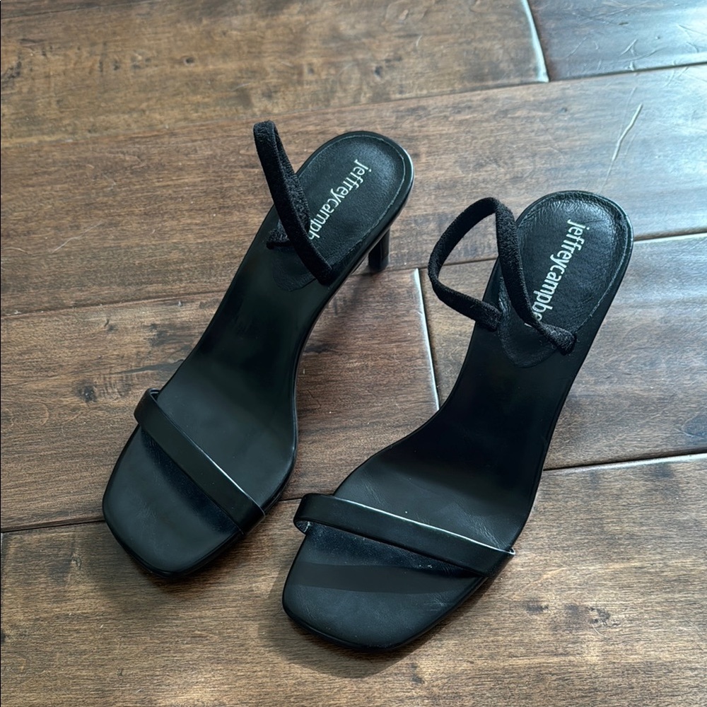 Jeffrey Campbell strappy kitten heel